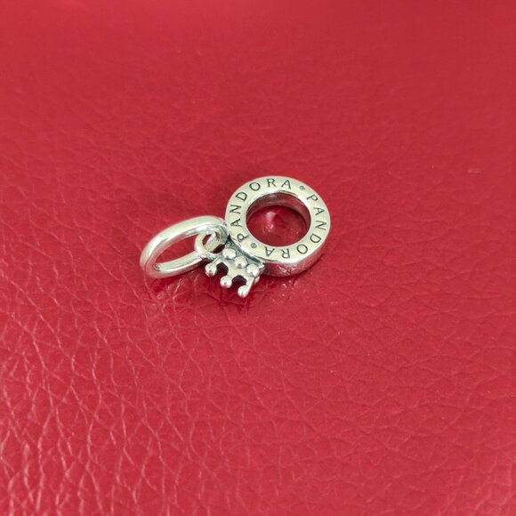 Pandora Open Center Crown Dangle Charm Bracelet Charm with box - Picture 2 of 5